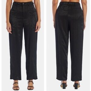 NWT Current Air Satin Utility Cargo Pants Black
